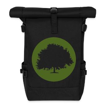 Baum - Rolltop Rucksack - Schwarz - Vorne