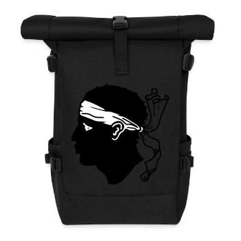 Corsica! (V) - Roll Top Backpack - black - Front