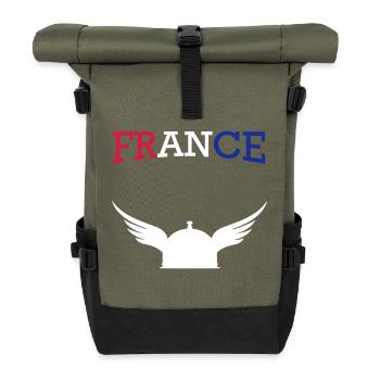 France casque gaulois - Sac à dos roll top - olive/noir - Devant
