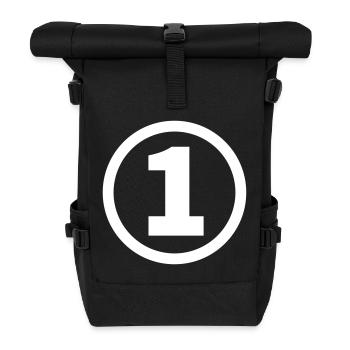 Nummer eins - Rolltop Rucksack - Schwarz - Vorne