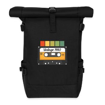 Millésime 1980 - Sac à dos roll top - noir - Devant