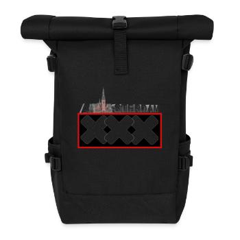 Amsterdam - Roll Top Backpack - black - Front