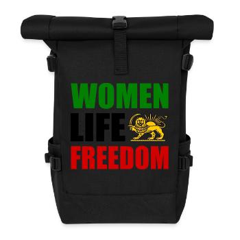Women life freedom - Sac à dos roll top - noir - Devant