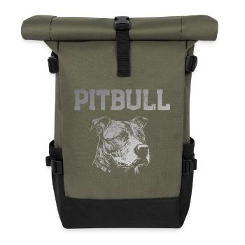 Pitbull - Sac à dos roll top - olive/noir - Devant
