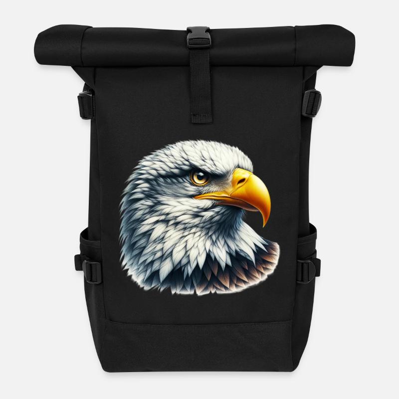 Adler - Rolltop Rucksack - Schwarz
