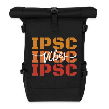 IPSC Vibes - Sport Shooting, IPSC Shooting - Roll Top Backpack - black - Front