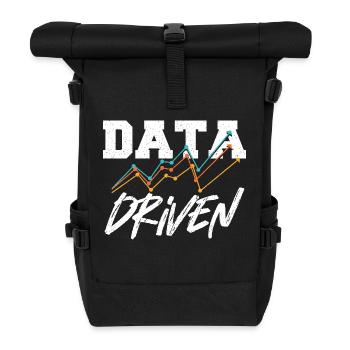 Datengesteuerter Befehl für Data Science Collector - Rolltop Rucksack - Schwarz - Vorne