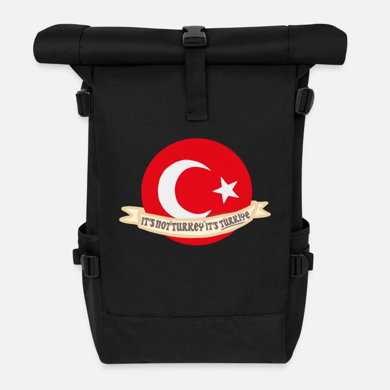 Türkei Türkiye Erdogan - Rolltop Rucksack - Schwarz