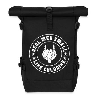 Diving diving board - Roll Top Backpack - black - Front