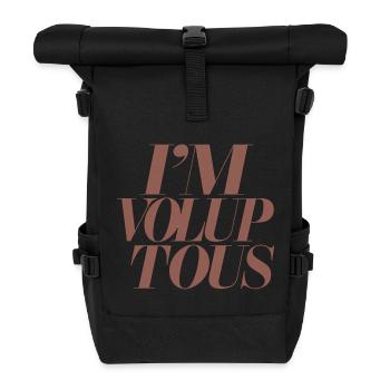 Affirmation expressive Positivité corporelle - Sac à dos roll top - noir - Devant