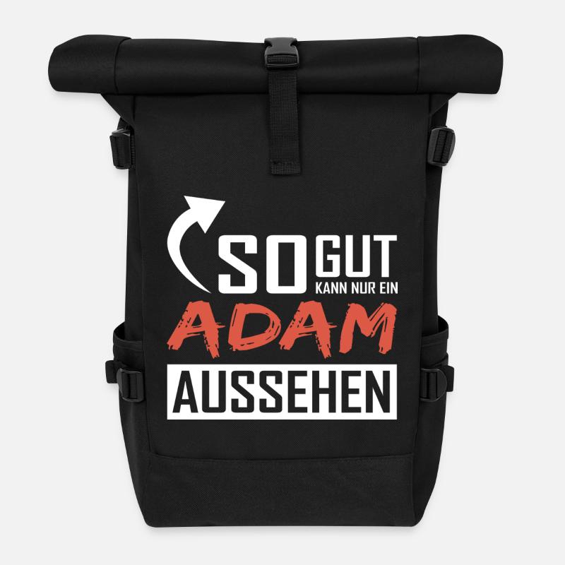 Seul un Adam peut être aussi beau - Sac à dos roll top - noir