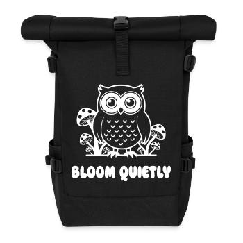 Eulenwald Blumenglanz - Rolltop Rucksack - Schwarz - Vorne