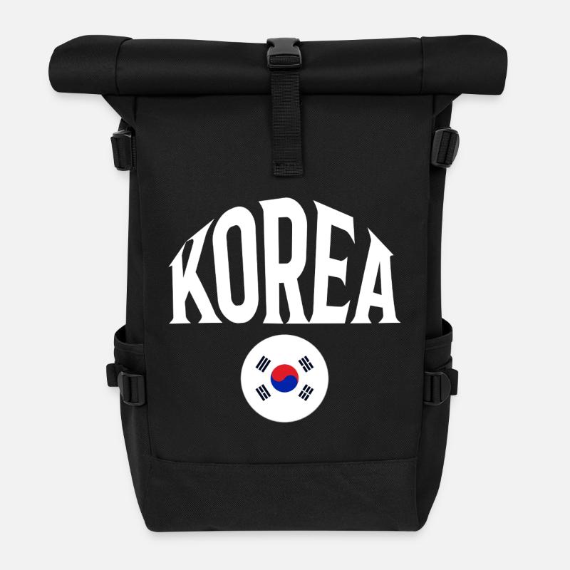 Korea - Rolltop Rucksack - Schwarz