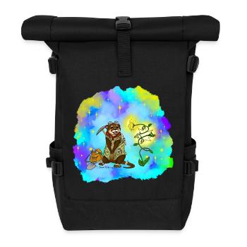 Stern-Sucher Otter - Rolltop Rucksack - Schwarz - Vorne