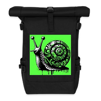 Snail - Roll Top Backpack - black - Front