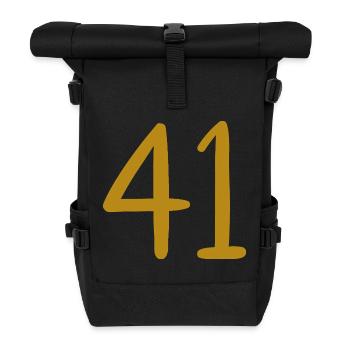 41 - Rolltop Rucksack - Schwarz - Vorne