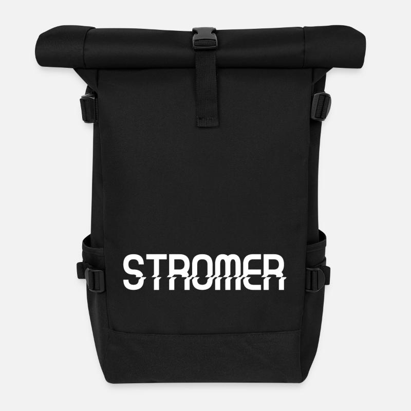 Swiss German electrician - Stromer - Roll Top Backpack - black
