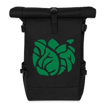 salat / salad (1c) - Rolltop Rucksack - Schwarz - Vorne