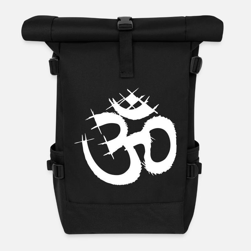Om Aum - Sac à dos roll top - noir