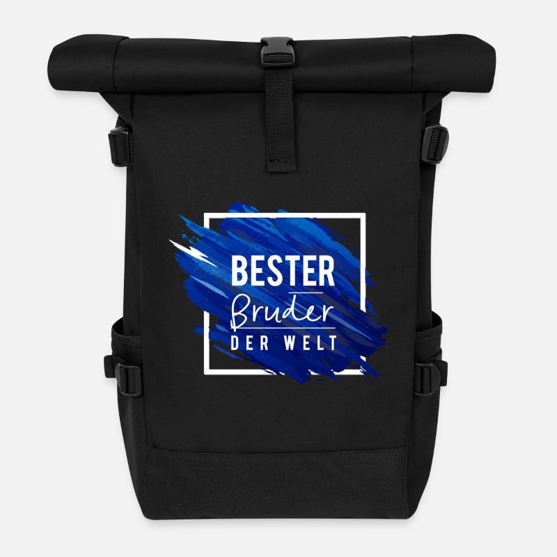 Bester Bruder der Welt 2 - Rolltop Rucksack - Schwarz