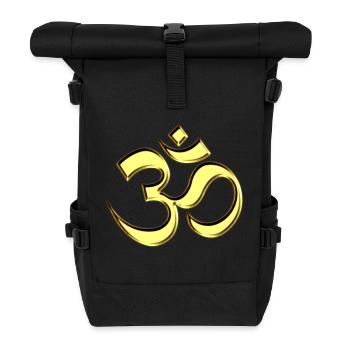 Sacred OM (AUM - I AM), gold, manifestation of - Sac à dos roll top - noir - Devant