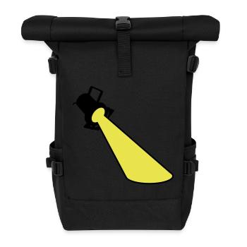 Scheinwerfer Spotlight - Rolltop Rucksack - Schwarz - Vorne