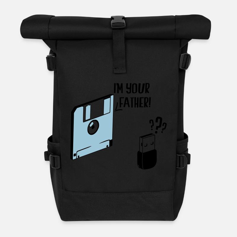 I'm Your Father - Sac à dos roll top - noir