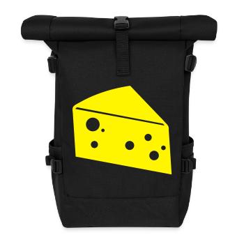 cheese_f1 - Rolltop Rucksack - Schwarz - Vorne