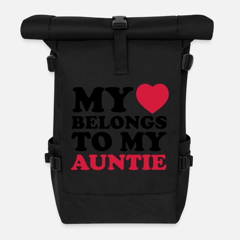 MHBTM auntie - Rolltop Rucksack - Schwarz