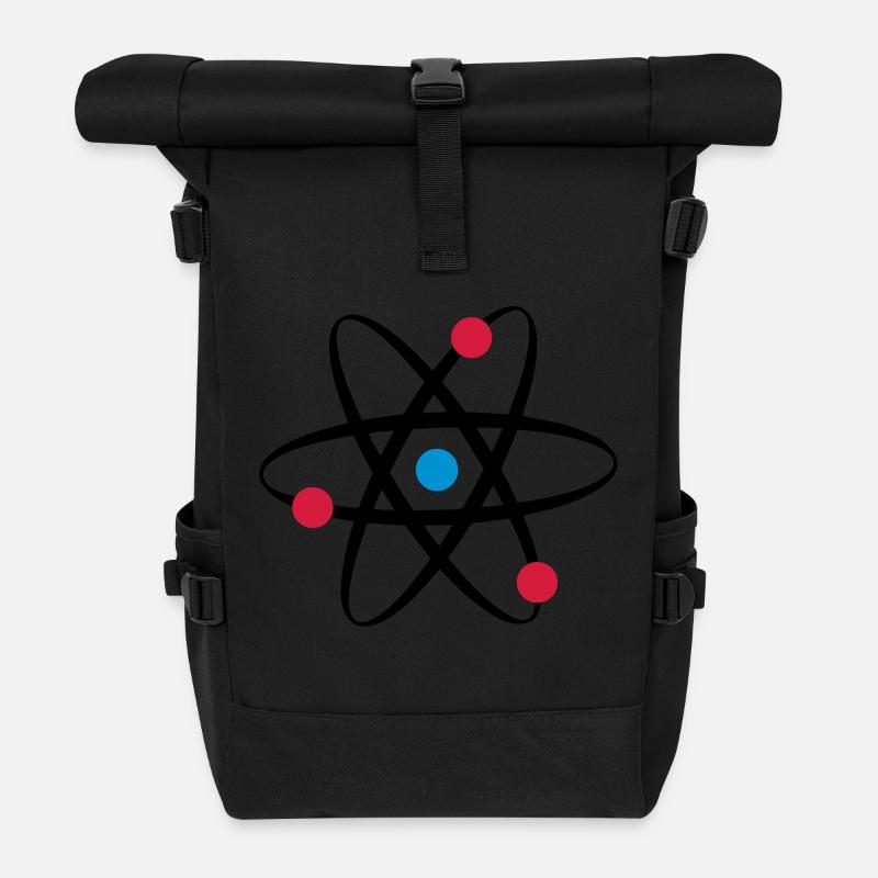 big bang atome physik - Rolltop Rucksack - Schwarz
