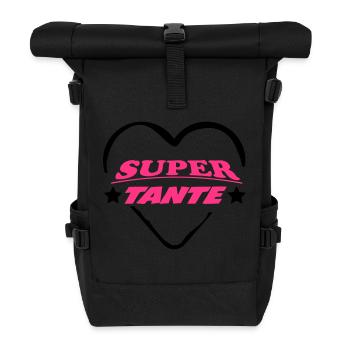 Super tante 111 - Rolltop Rucksack - Schwarz - Vorne
