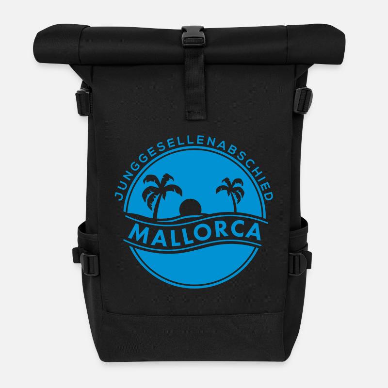Mallorca - Rolltop Rucksack - Schwarz