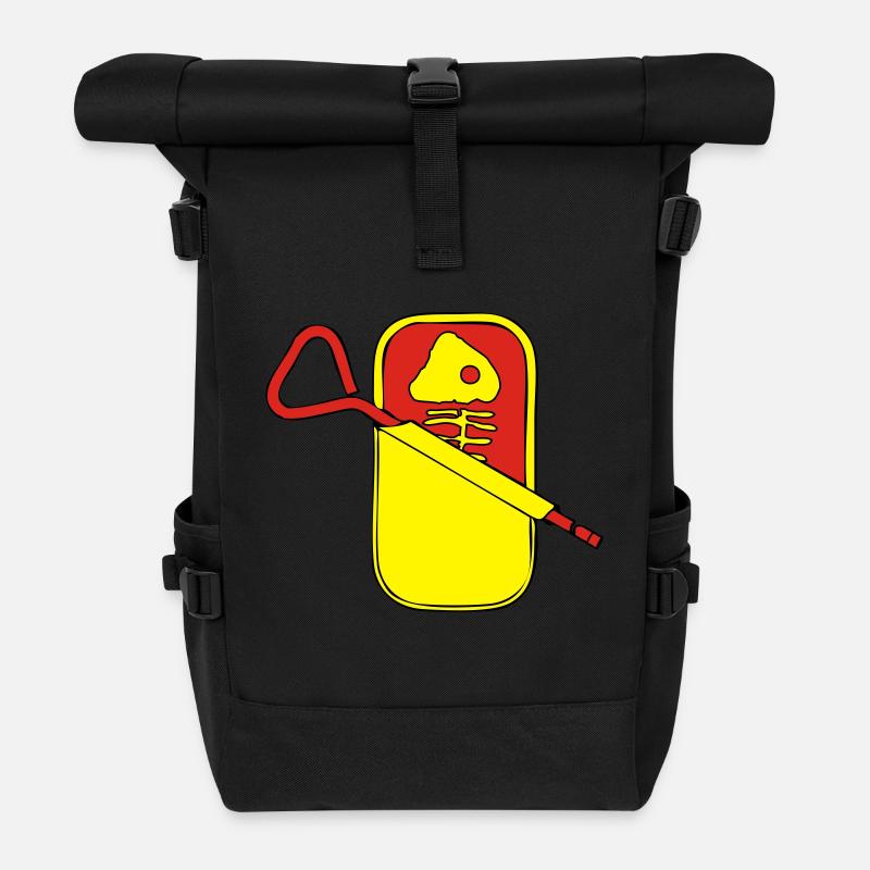 boîte de sardine - Sac à dos roll top - noir