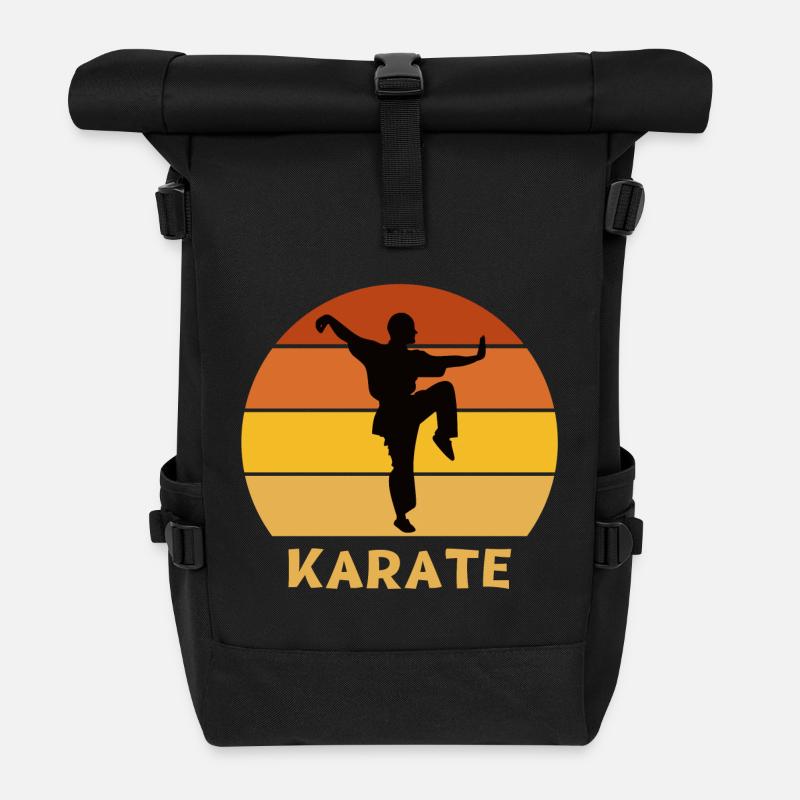 karaté, fan de karaté, faire du karaté - Sac à dos roll top - noir
