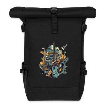 Music Instruments - Roll Top Backpack - black - Front