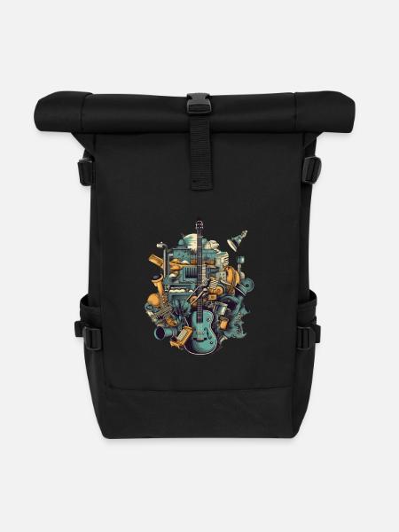 Instruments de musique - Sac à dos roll top - noir