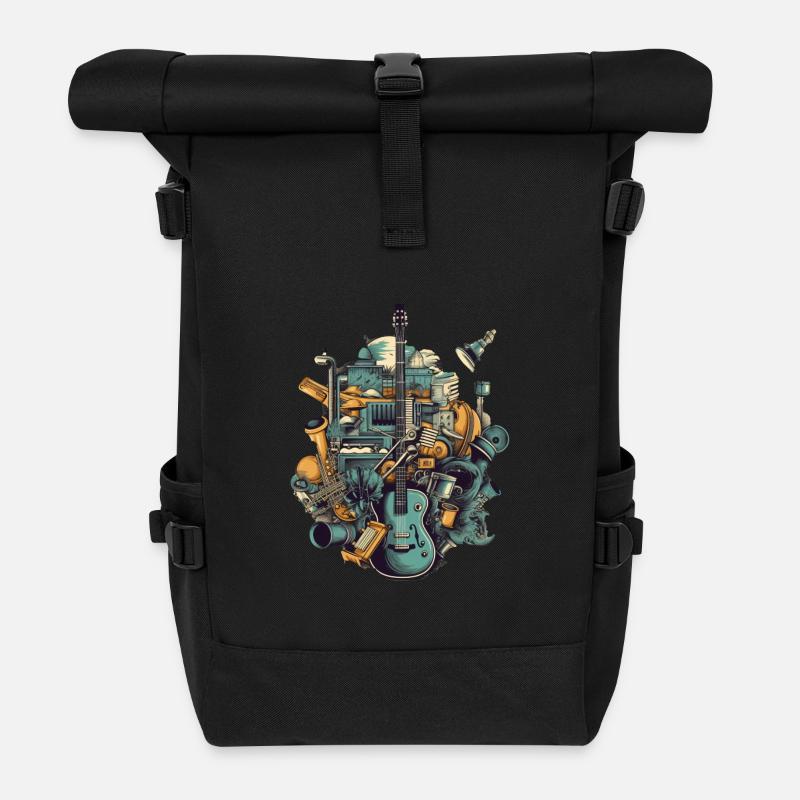 Instruments de musique - Sac à dos roll top - noir