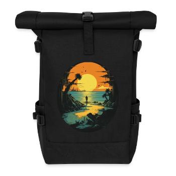 Strand - Rolltop Rucksack - Schwarz - Vorne