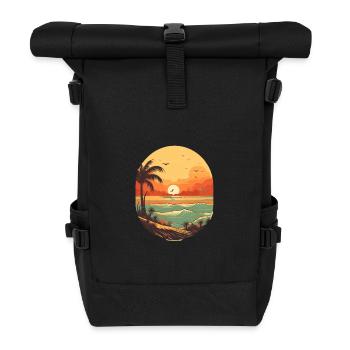 Strand - Rolltop Rucksack - Schwarz - Vorne