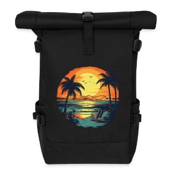 Strand - Rolltop Rucksack - Schwarz - Vorne