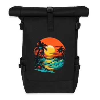 Strand - Rolltop Rucksack - Schwarz - Vorne