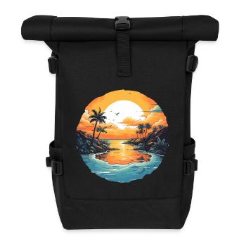 Strand - Rolltop Rucksack - Schwarz - Vorne
