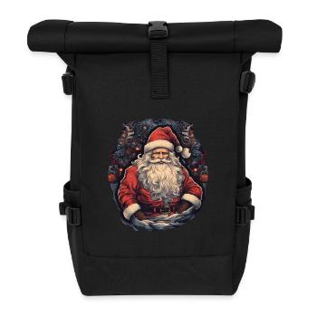 Santa Claus - Roll Top Backpack - black - Front