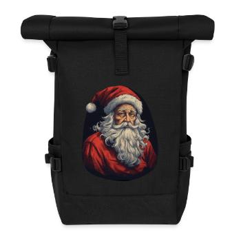 Père Noël - Sac à dos roll top - noir - Devant