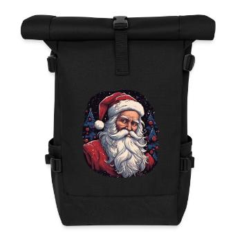 Santa Claus - Roll Top Backpack - black - Front