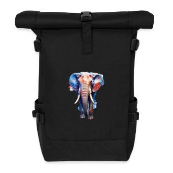 Elephant - Roll Top Backpack - black - Front