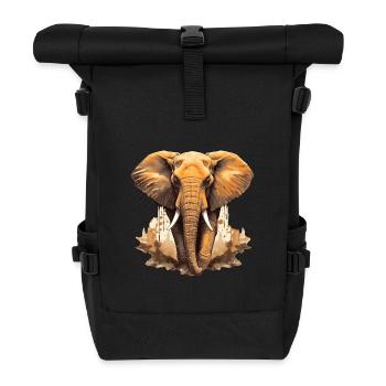 Elephant - Roll Top Backpack - black - Front