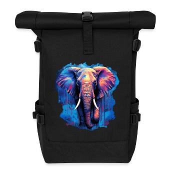 Elefant - Rolltop Rucksack - Schwarz - Vorne
