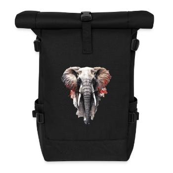Elephant - Roll Top Backpack - black - Front