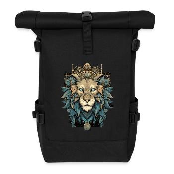 Lion - Sac à dos roll top - noir - Devant